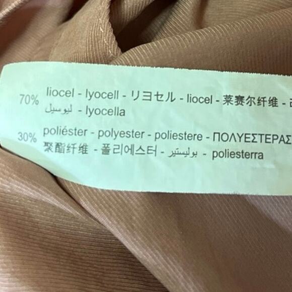 ZARA TRF Collection Women's Pink Long Cuff Sleeve V-Neck Wrap Blouse Top Size S - Picture 4 of 4